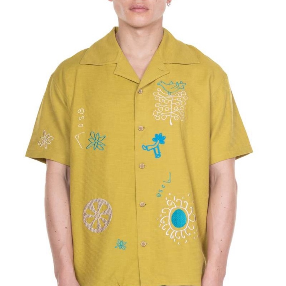 Men's Yellow Graphic Shirt